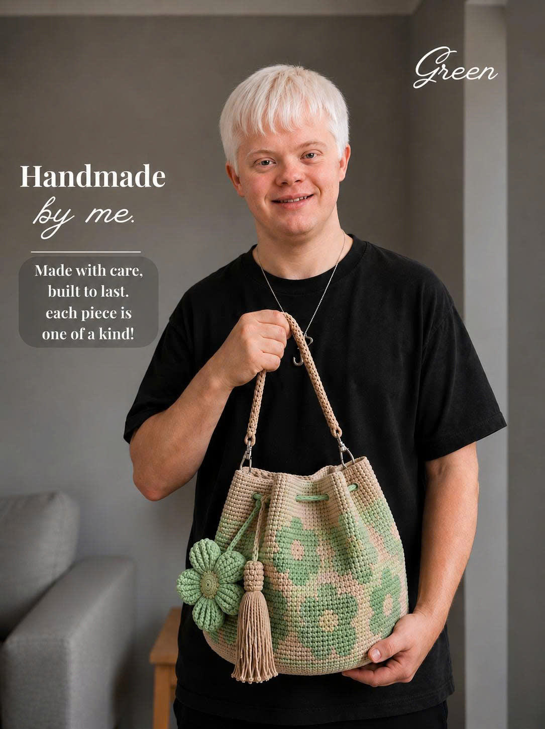 Noah 's Handmade Flower Bag With Love
