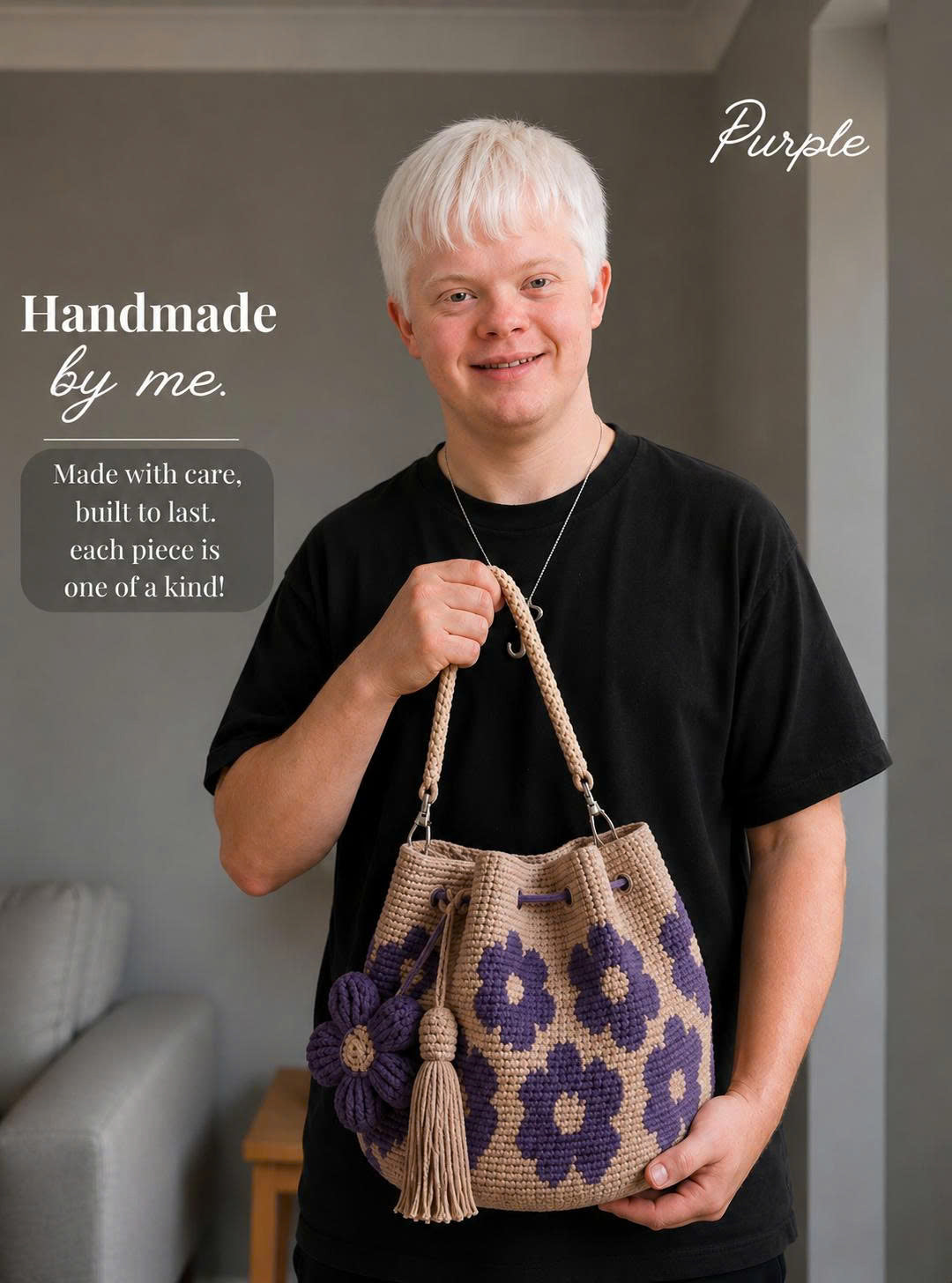 Noah 's Handmade Flower Bag With Love