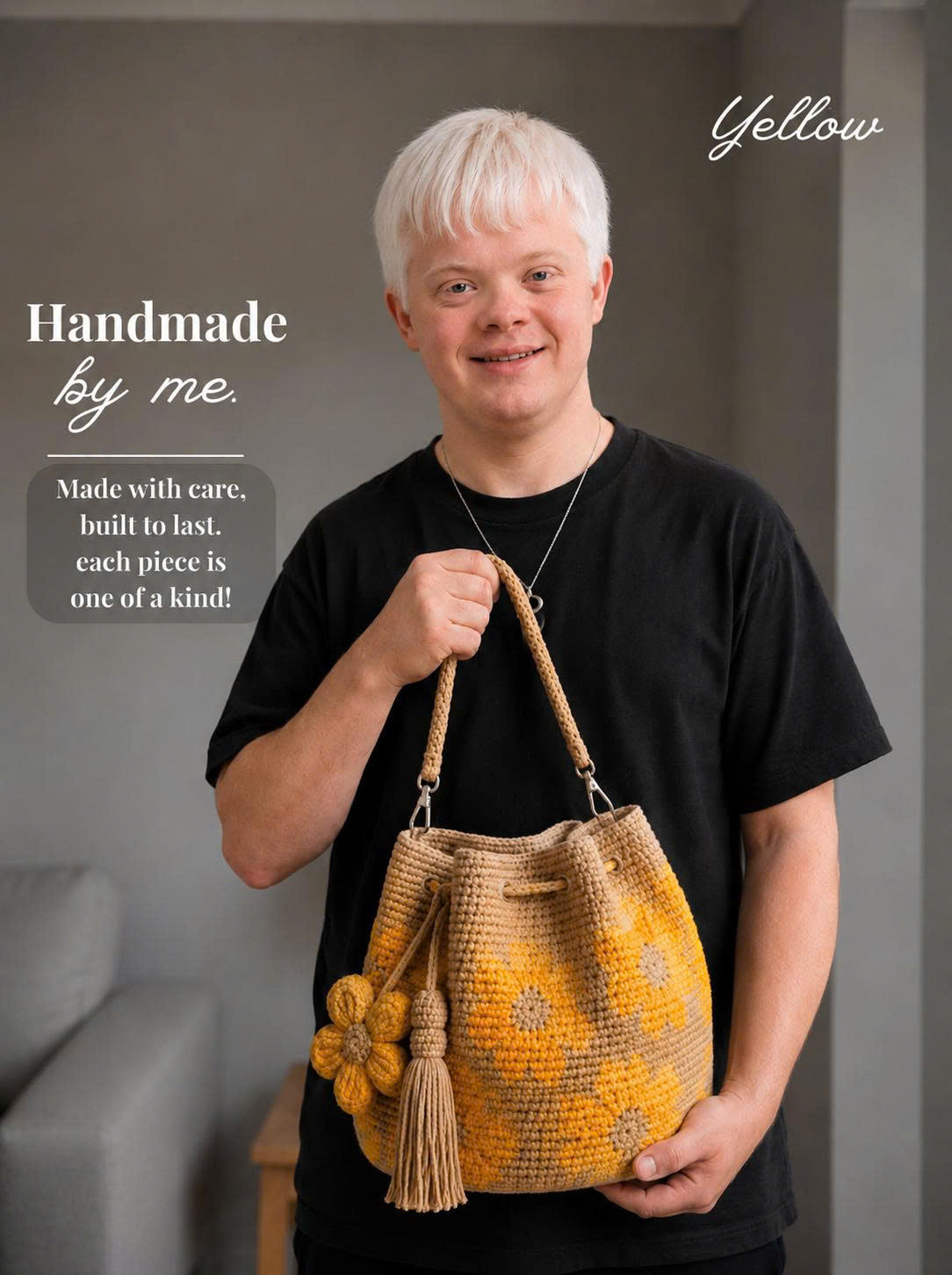 Noah 's Handmade Flower Bag With Love